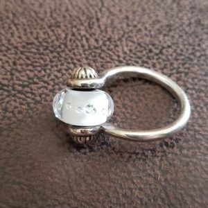Sterling silver ring with interchangeable troll be